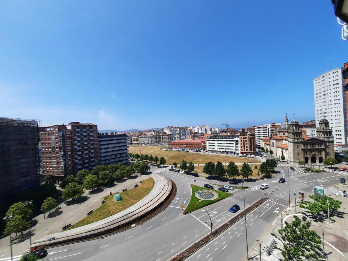 Apartamento Centro Gijon Con Wifi Gratis Y Parking Publico Proximo Incluido Exteriör bild