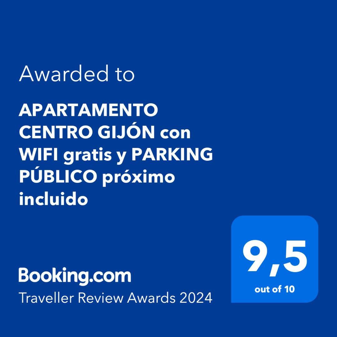 Apartamento Centro Gijon Con Wifi Gratis Y Parking Publico Proximo Incluido Exteriör bild